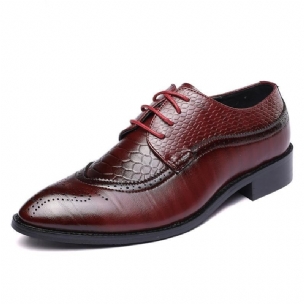 Formale Herrenschuhe Alligator Luxuriöse Schnür-brogue-kleiderschuhe