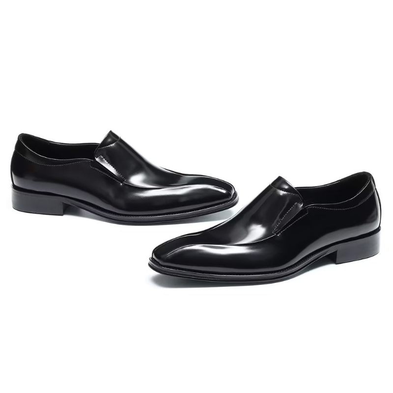 Formale Herrenschuhe Aufwändige Luxuriöse Slip-on-brogue-schuhe - Schwarz