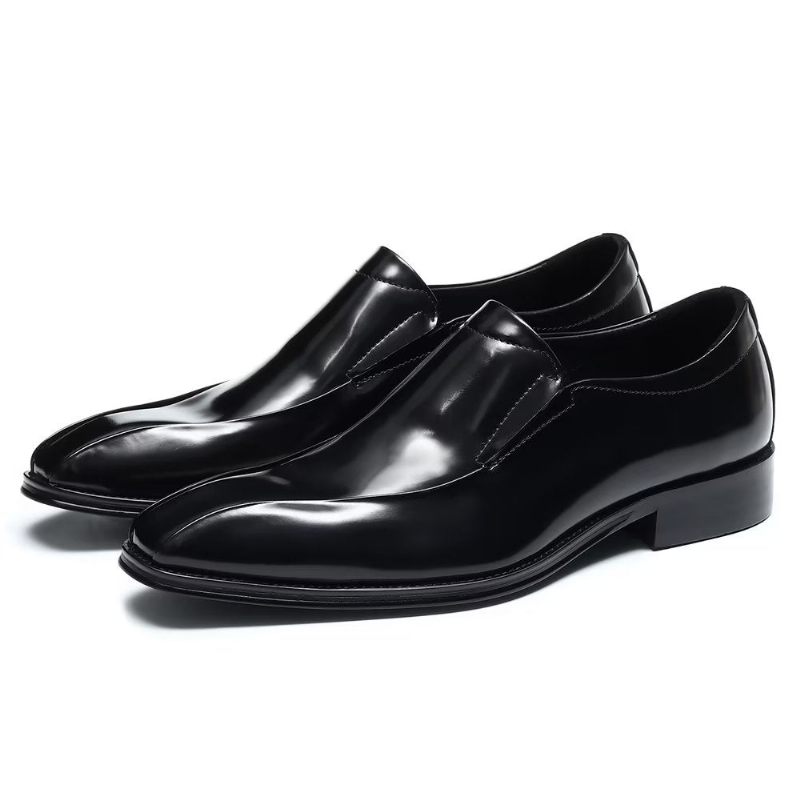 Formale Herrenschuhe Aufwändige Luxuriöse Slip-on-brogue-schuhe - Schwarz