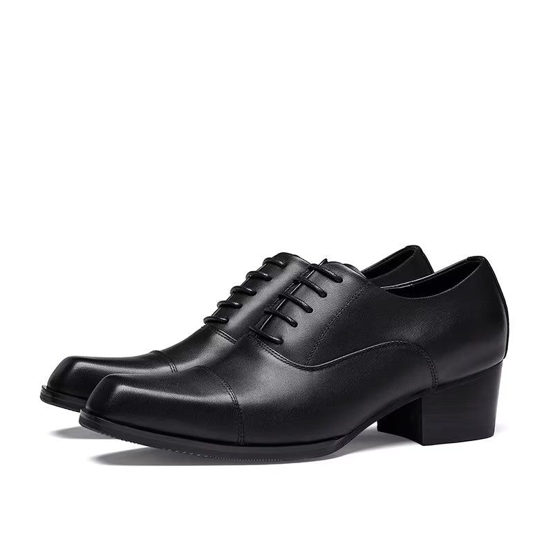 Formale Herrenschuhe Aus Leder Im Oxford-stil - Schwarz