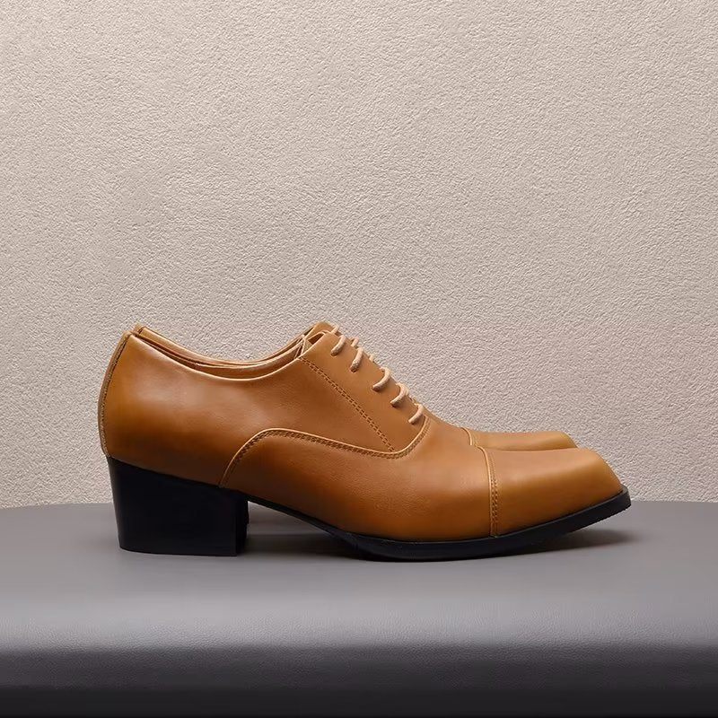 Formale Herrenschuhe Aus Leder Im Oxford-stil - Kaffee