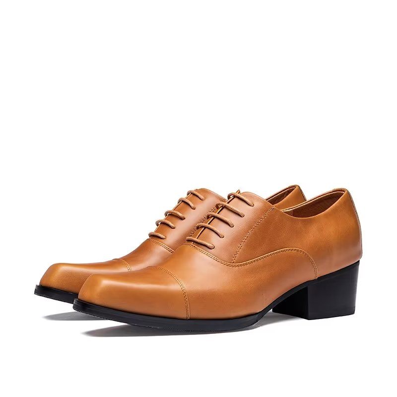 Formale Herrenschuhe Aus Leder Im Oxford-stil - Kaffee