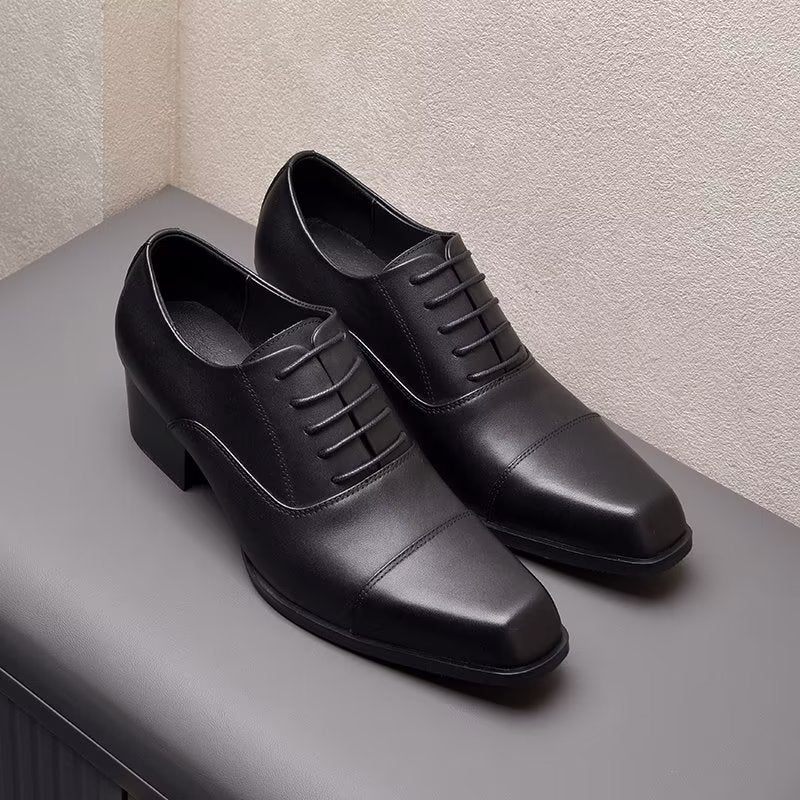 Formale Herrenschuhe Aus Leder Im Oxford-stil - Schwarz