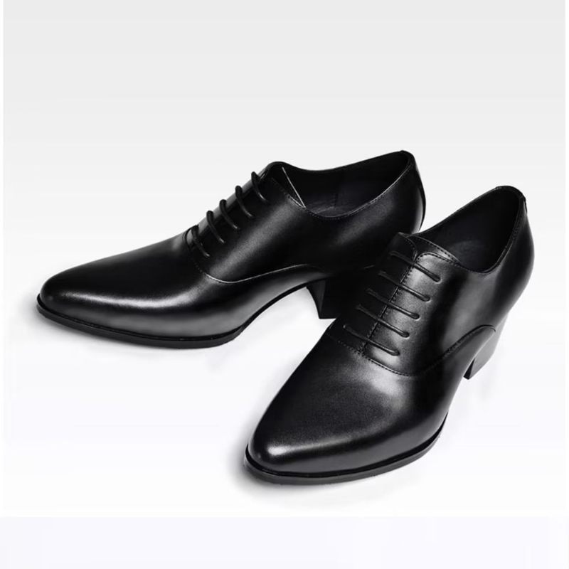 Formale Herrenschuhe Aus Leder Im Oxford-stil - Schwarz