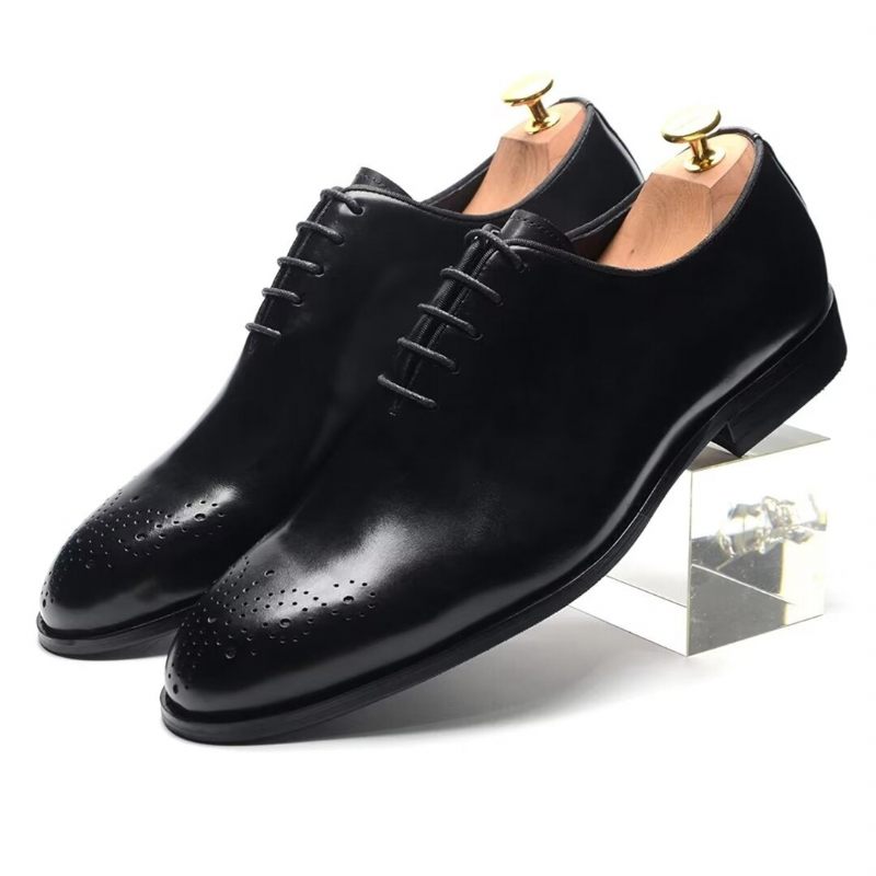 Formale Herrenschuhe Aus Leder Mit Metropolitan-charme-schuhen - Schwarz