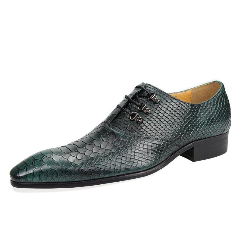 Formale Herrenschuhe Aus Leder Mit Spitzer Zehenpartie Und Oxford-schuhen