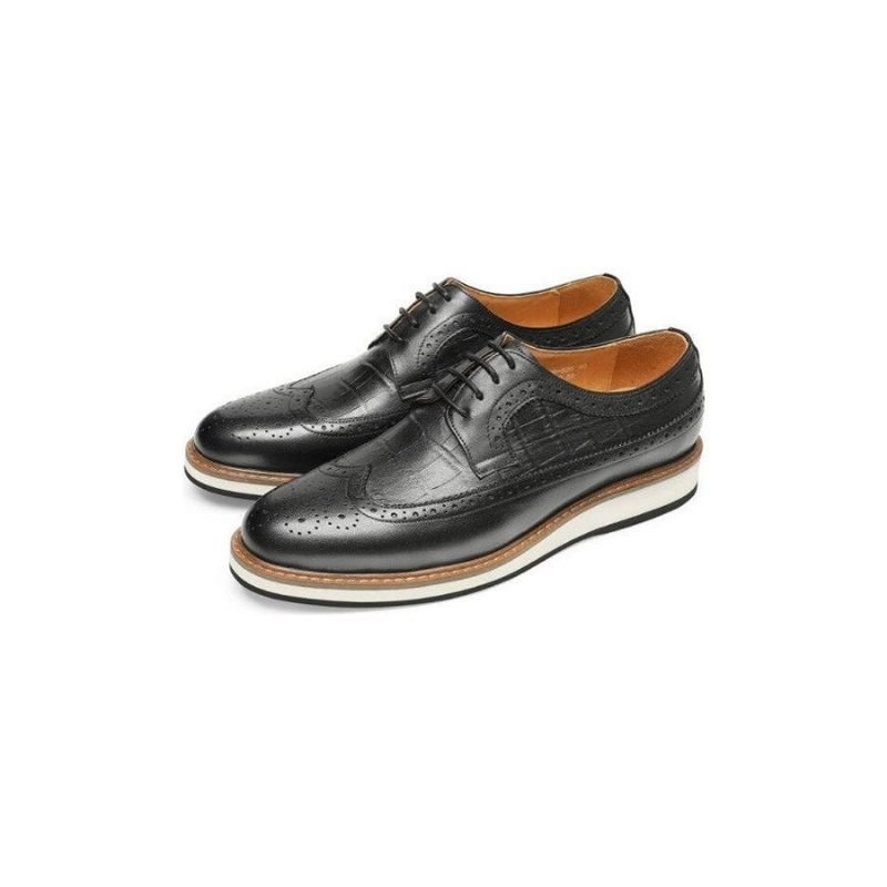 Formale Herrenschuhe Aus Rindsleder Designer-brogue-freizeitschuhe