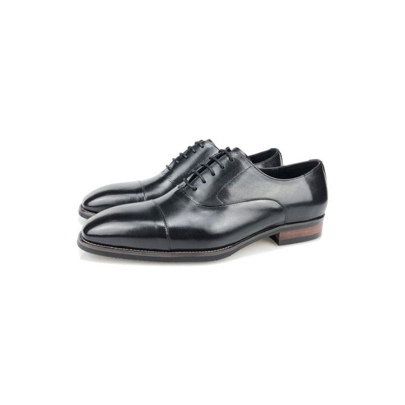 Formale Herrenschuhe Brogue-schnürschuhe Aus Leder - Schwarz