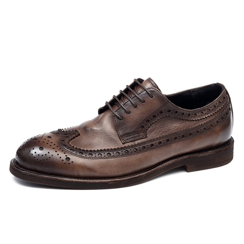 Formale Herrenschuhe Brogues Hochzeitskleidschuhe - Schwarz Grau