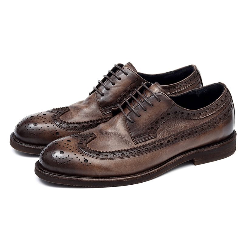 Formale Herrenschuhe Brogues Hochzeitskleidschuhe - Schwarz Grau