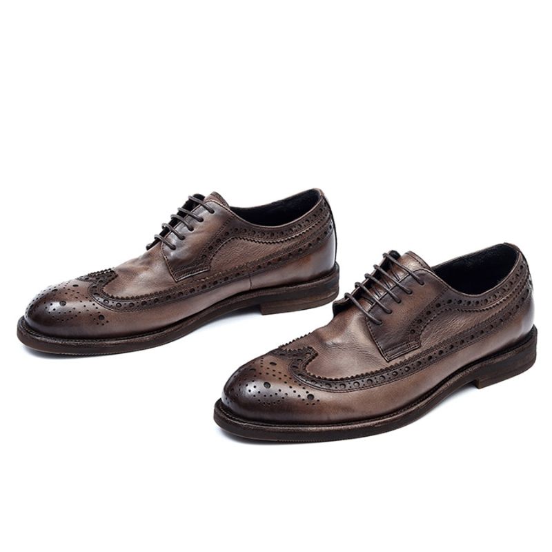 Formale Herrenschuhe Brogues Hochzeitskleidschuhe - Schwarz Grau