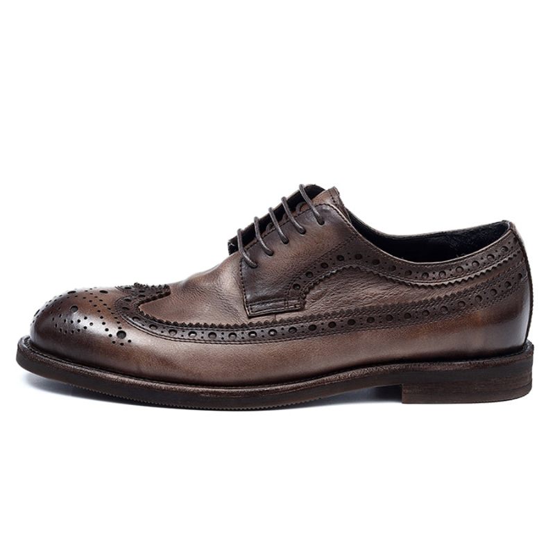 Formale Herrenschuhe Brogues Hochzeitskleidschuhe - Schwarz Grau