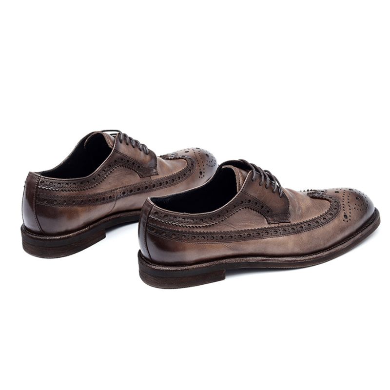 Formale Herrenschuhe Brogues Hochzeitskleidschuhe - Schwarz Grau