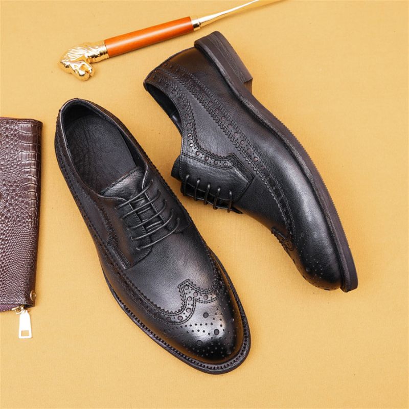 Formale Herrenschuhe Brogues Hochzeitskleidschuhe - Schwarz