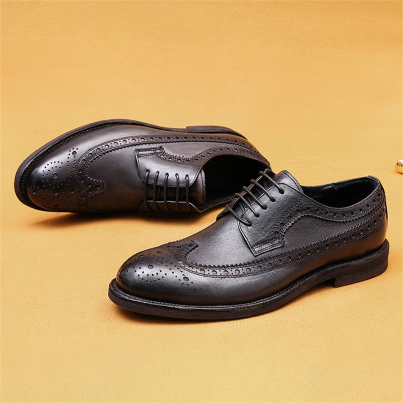 Formale Herrenschuhe Brogues Hochzeitskleidschuhe - Schwarz