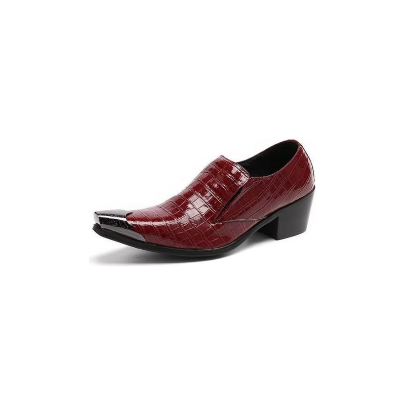 Formale Herrenschuhe Crocslip Elegante Abendschuhe - Rot