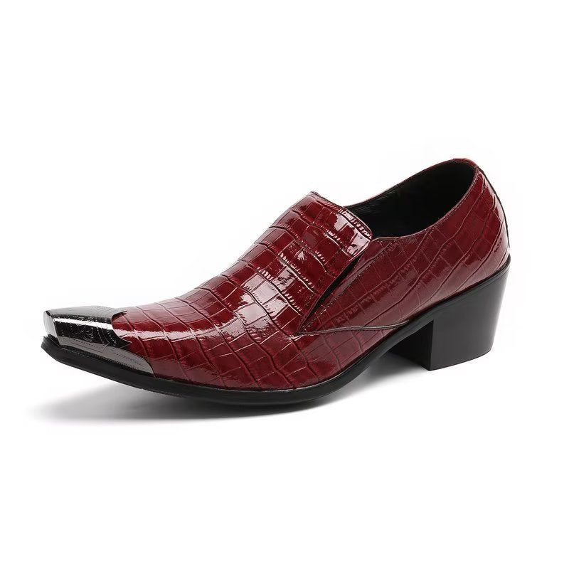 Formale Herrenschuhe Crocslip Elegante Abendschuhe - Rot