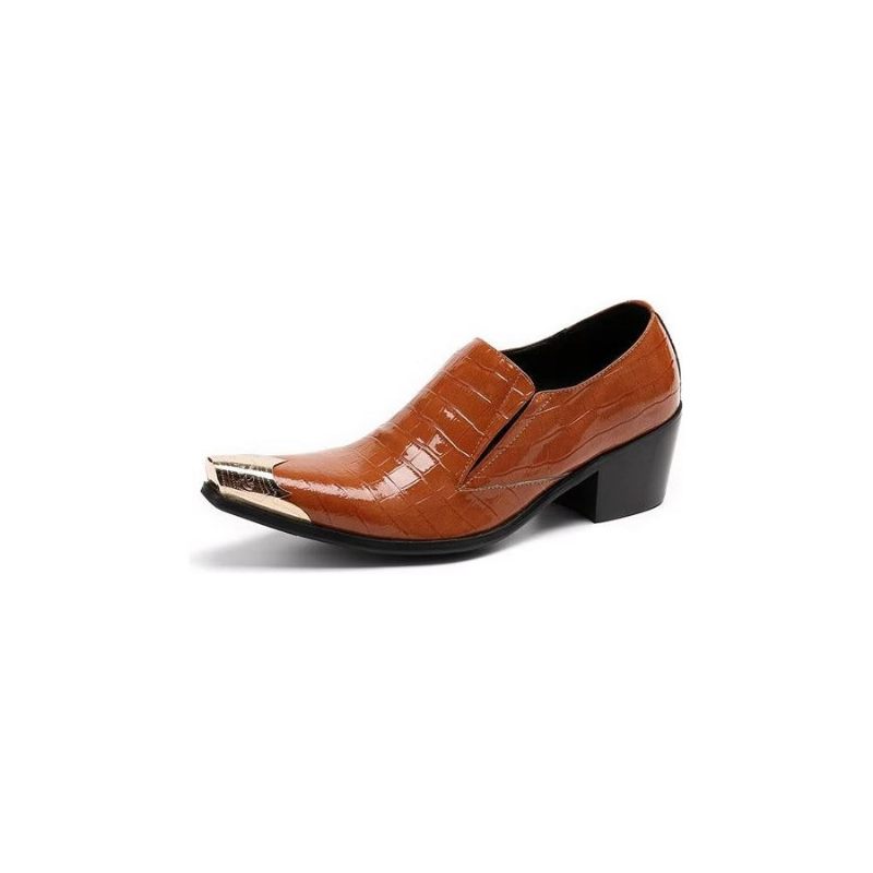 Formale Herrenschuhe Crocslip Elegante Abendschuhe - Braun