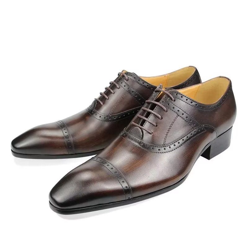 Formale Herrenschuhe Deluxe Oxford Lavishnuptial Brogues - Kaffee