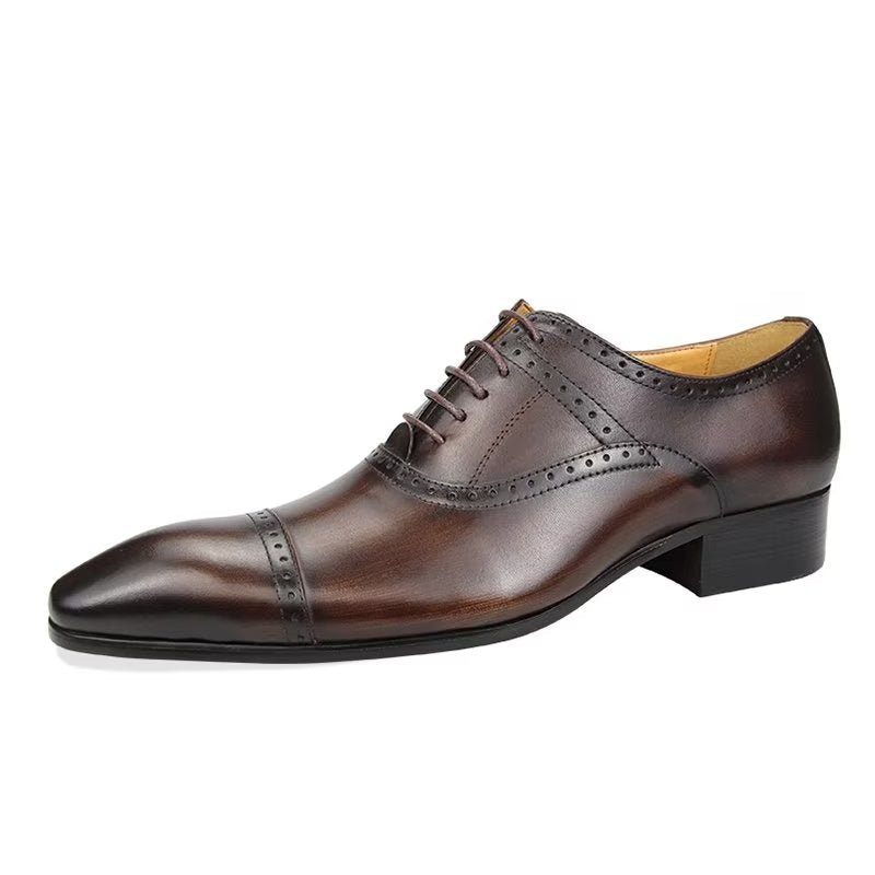 Formale Herrenschuhe Deluxe Oxford Lavishnuptial Brogues - Kaffee