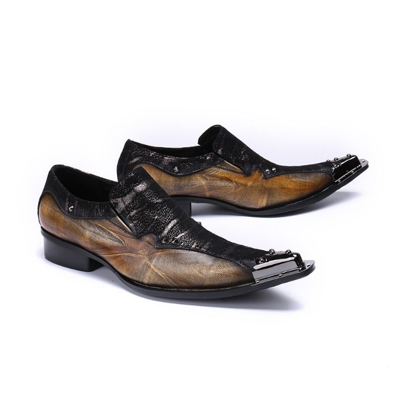 Formale Herrenschuhe Eleganza Klassisch Dress Loafers - Kaffee