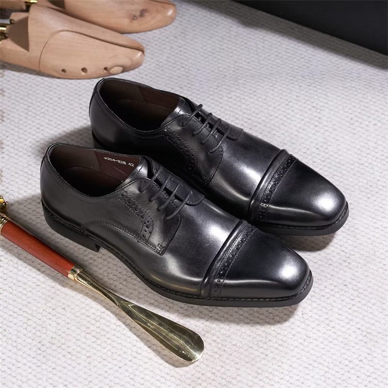 Formale Herrenschuhe Executive Appeal Leder-kleiderschuhe - Schwarz