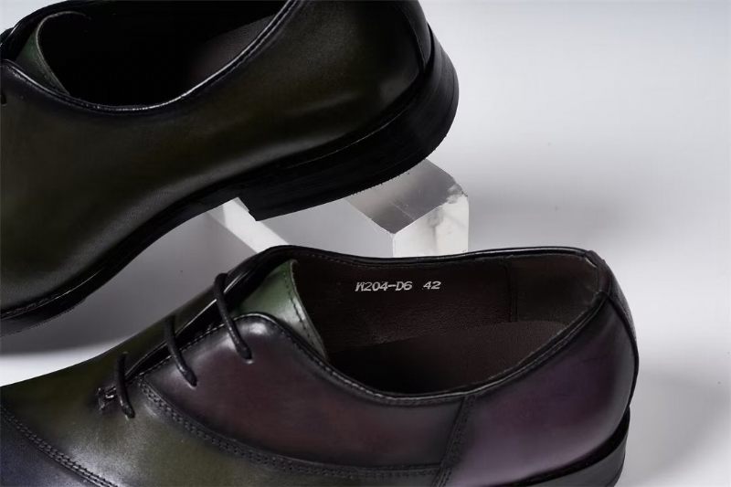 Formale Herrenschuhe Executive Elegance Lederschuhe - Grün