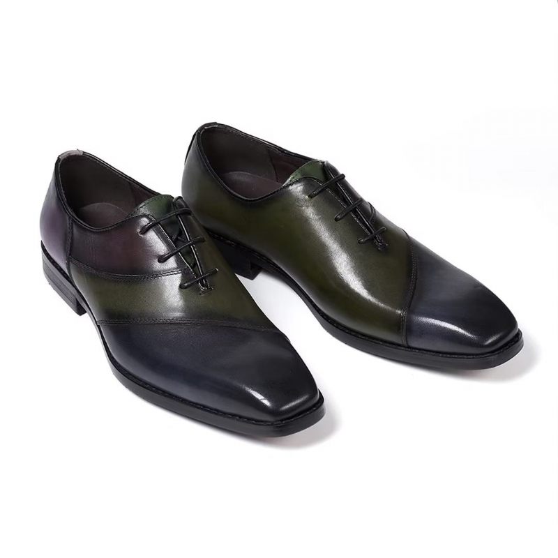 Formale Herrenschuhe Executive Elegance Lederschuhe - Grün