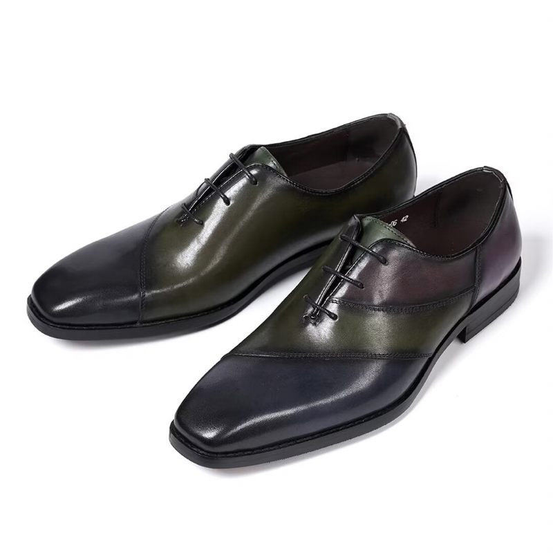 Formale Herrenschuhe Executive Elegance Lederschuhe - Grün