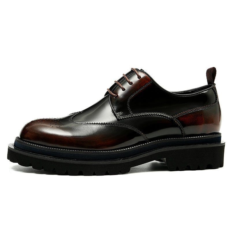 Formale Herrenschuhe Exotische Brogue-schnürschuhe - Kaffee