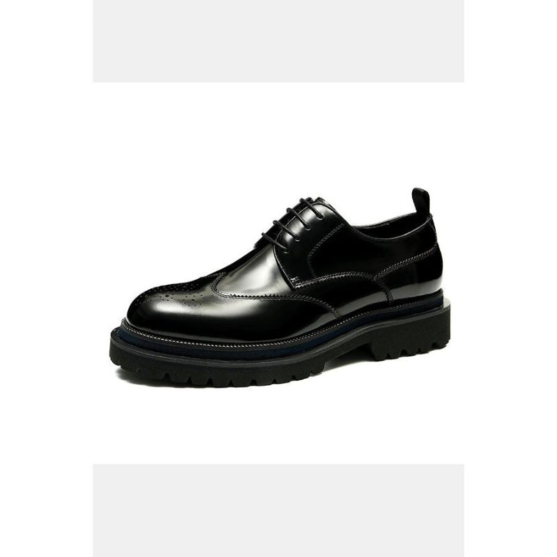 Formale Herrenschuhe Exotische Brogue-schnürschuhe - Schwarz