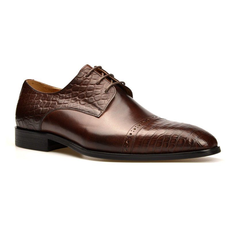 Formale Herrenschuhe Exotische Schnür-brogue-schuhe - Kaffee