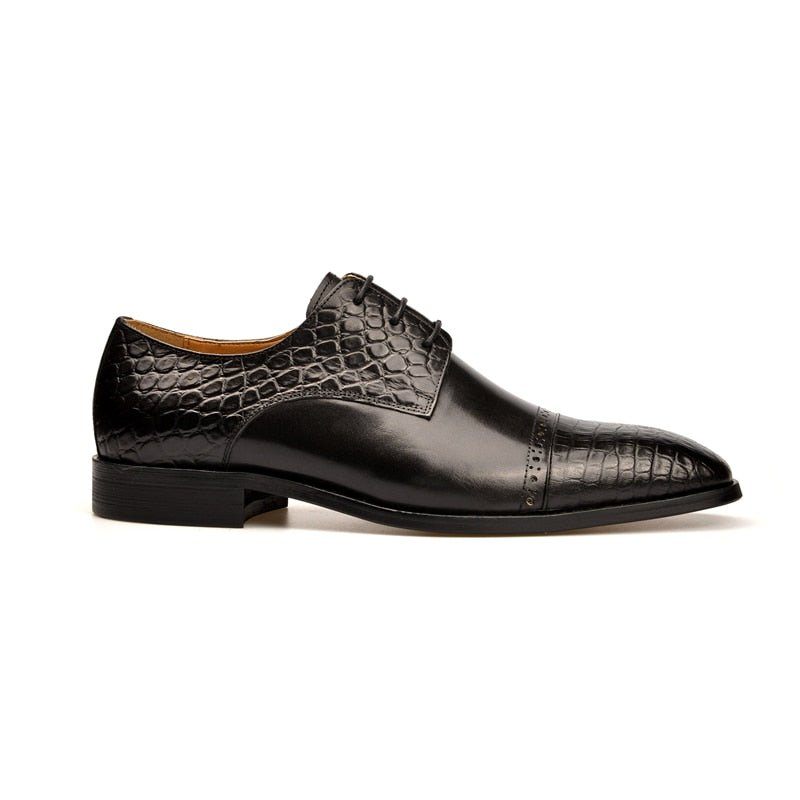 Formale Herrenschuhe Exotische Schnür-brogue-schuhe - Schwarz