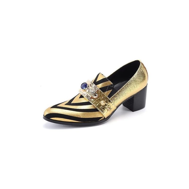 Formale Herrenschuhe Exotische Slip-ons - Gold