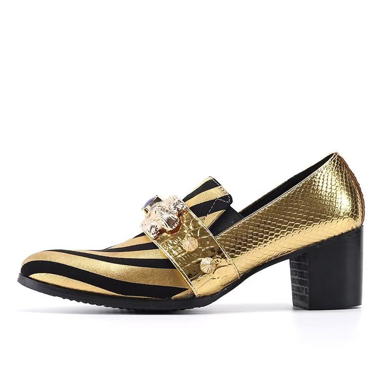 Formale Herrenschuhe Exotische Slip-ons - Gold