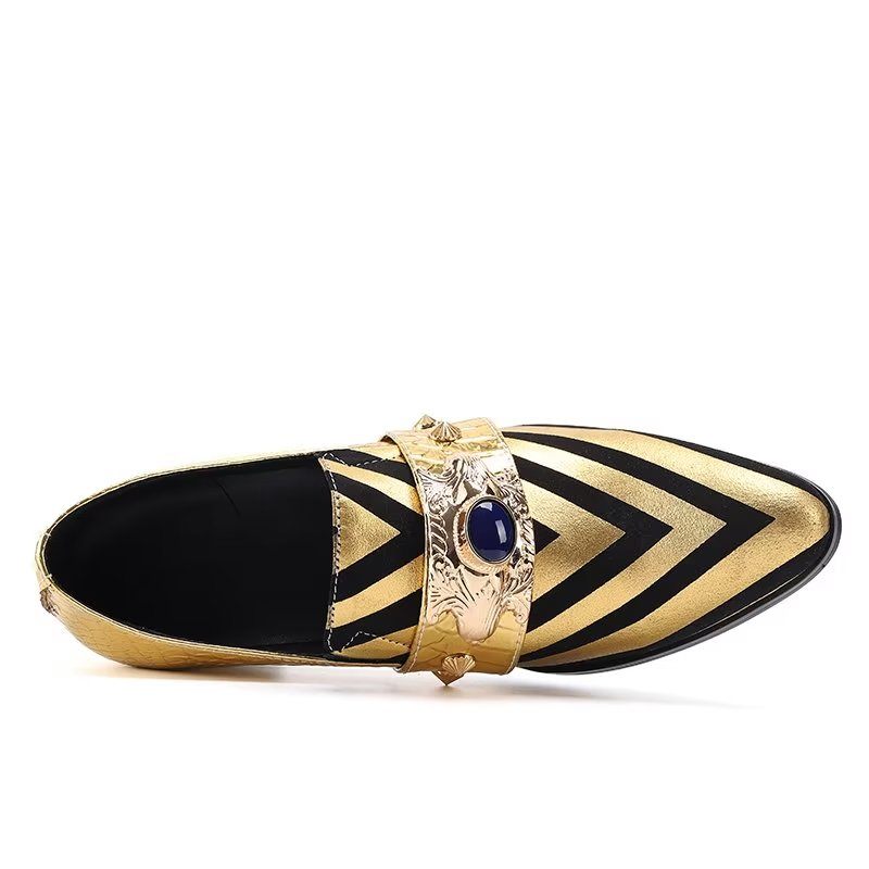 Formale Herrenschuhe Exotische Slip-ons - Gold