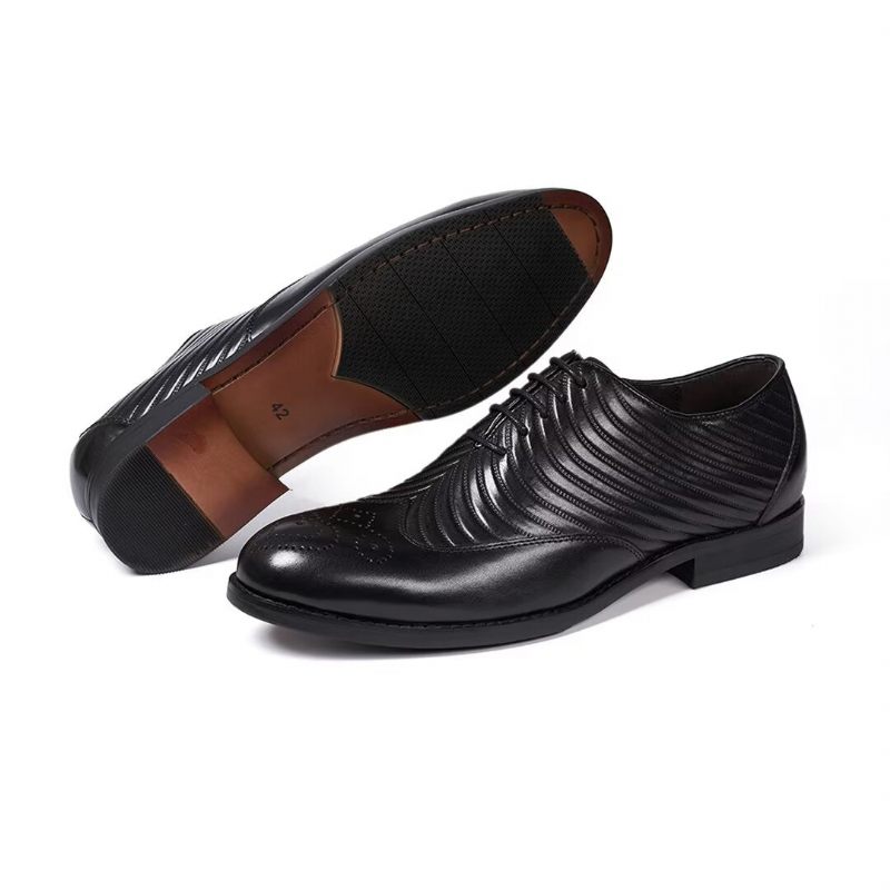 Formale Herrenschuhe Gentleman Choice Leder-kleiderschuhe - Schwarz