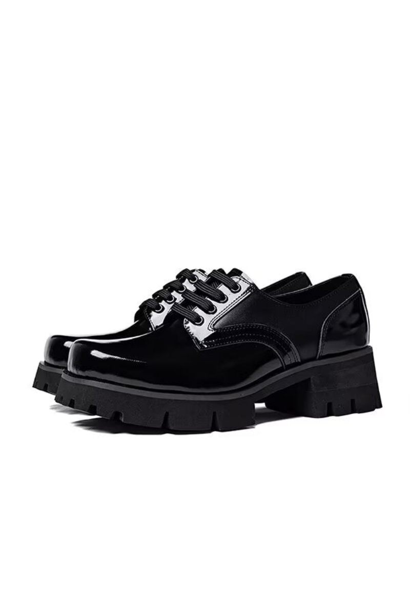 Formale Herrenschuhe Gentleman Choice Lederhausschuhe - Schwarz