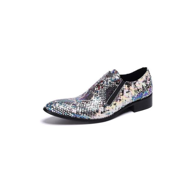 Formale Herrenschuhe Luxuriöse Slip-on-schuhe Mit Exotischem Muster