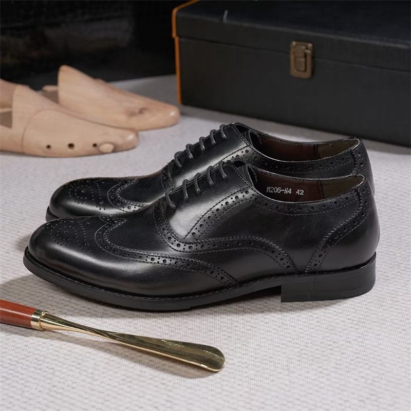 Formale Herrenschuhe Metropolitan Mastery Lederschnürer - Schwarz