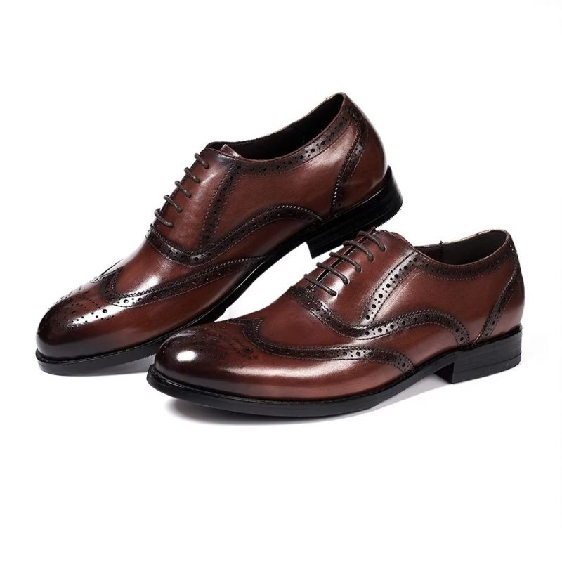 Formale Herrenschuhe Metropolitan Mastery Lederschnürer - Braun