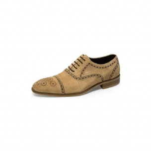 Formale Herrenschuhe Mit Eleganter Textur Zum Schnüren Und Brogues