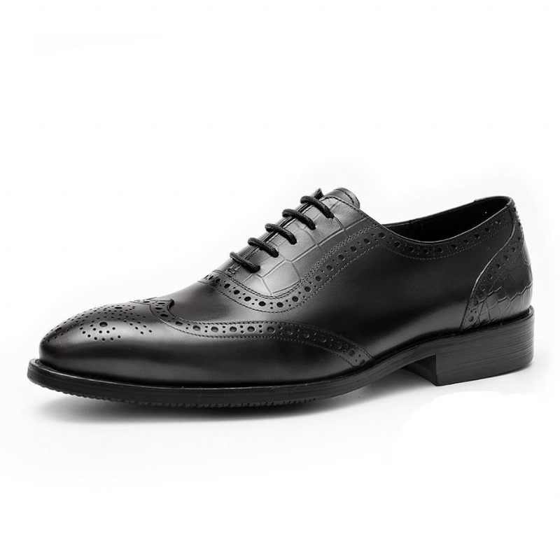 Formale Herrenschuhe Mit Exotischem Muster Und Brogue-kleiderschuhen Aus Spitze