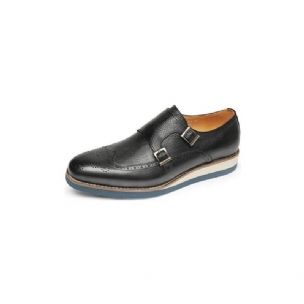 Formale Herrenschuhe Mit Exotischer Textur Und Wingtip-plateau-loafer