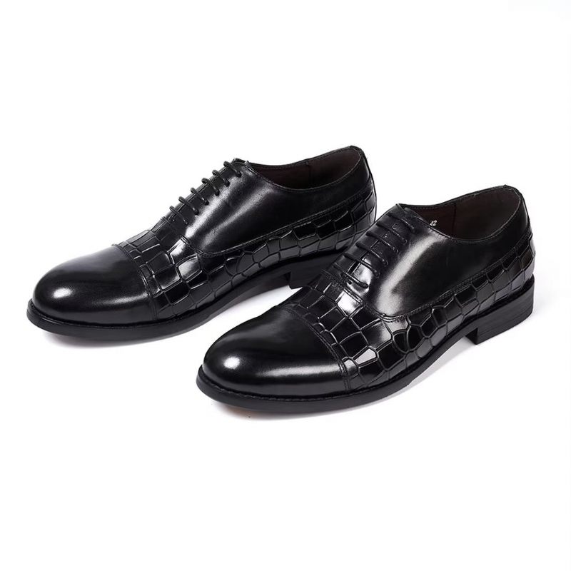 Formale Herrenschuhe Mit Panache Filled Executive-lederschuhen - Schwarz