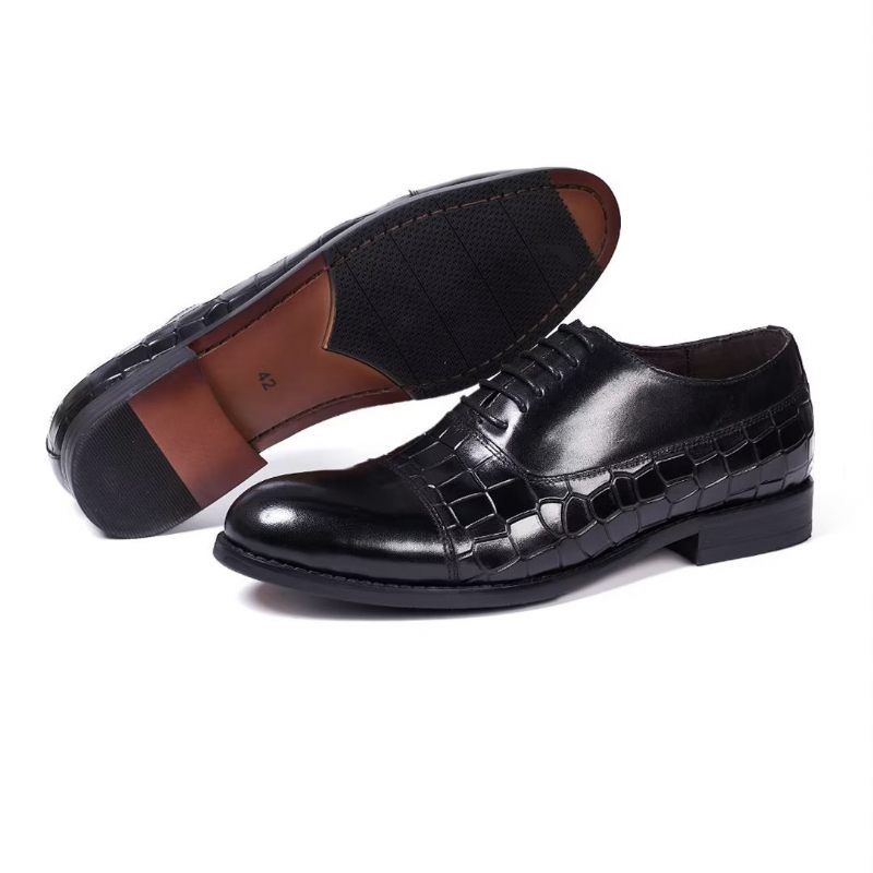 Formale Herrenschuhe Mit Panache Filled Executive-lederschuhen - Schwarz