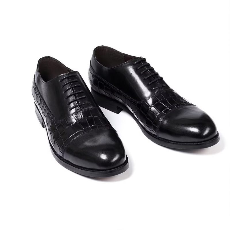 Formale Herrenschuhe Mit Panache Filled Executive-lederschuhen - Schwarz