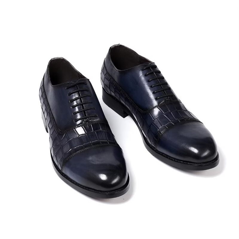 Formale Herrenschuhe Mit Panache Filled Executive-lederschuhen - Blau