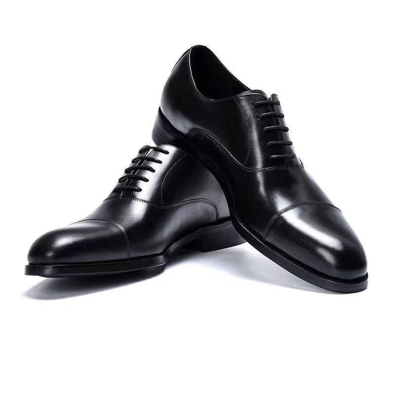 Formale Herrenschuhe Opulente Oxford-schuhe Aus Rindsleder - Schwarz