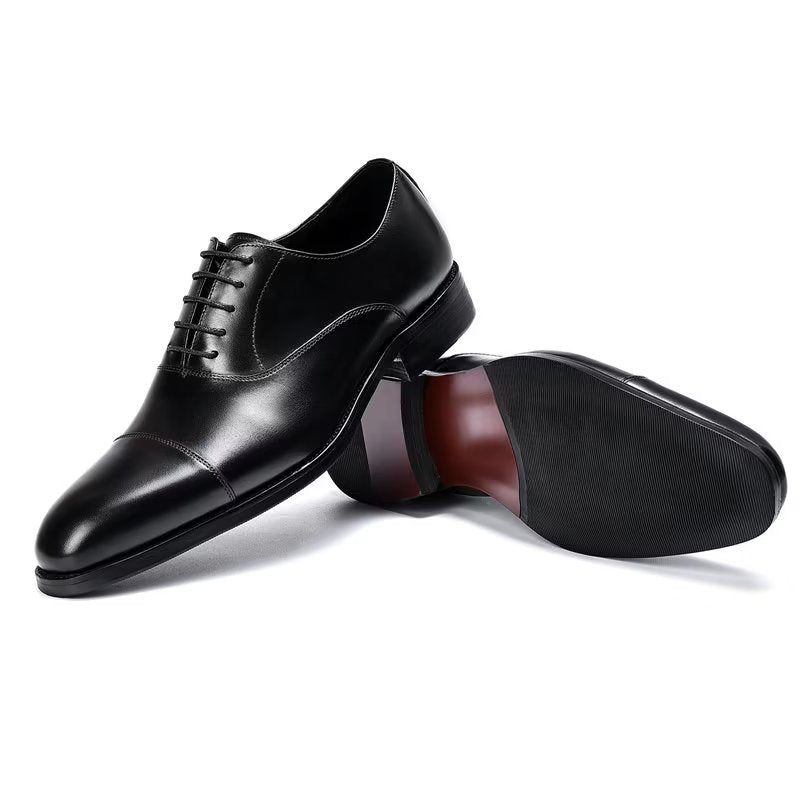 Formale Herrenschuhe Opulente Oxford-schuhe Aus Rindsleder - Schwarz